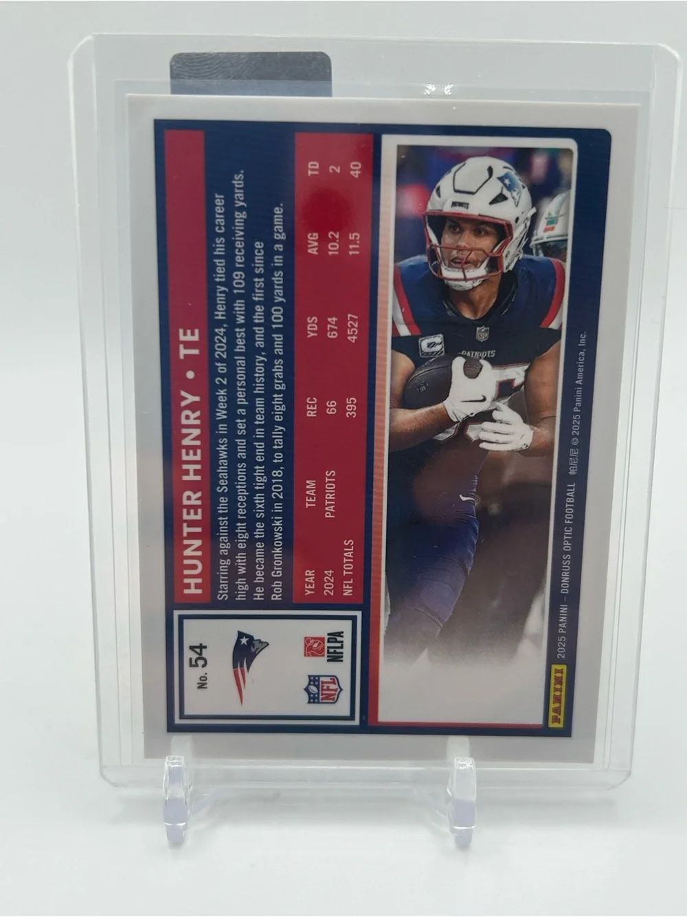 Hunter Henry Patriots Football Trading Card 🏈